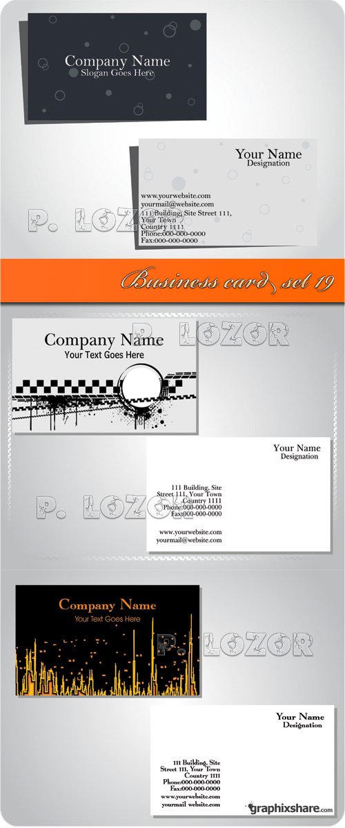 Business card set 19